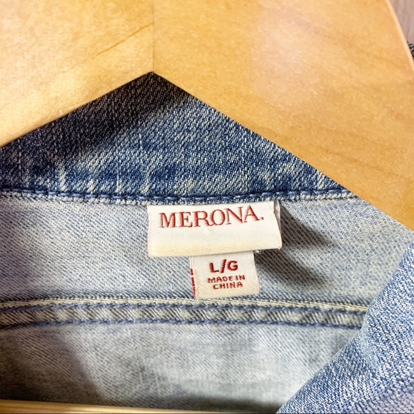 Merona Jean Jacket - Distressed - L - Picture 6 of 7